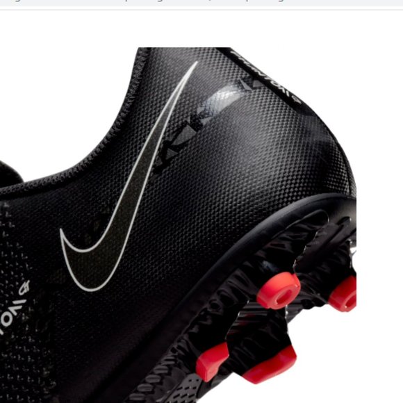 NIKE PHANTOM GT CLUB BLACK SOCCER CLEATS Men's Size 9 NEW - Picture 7 of 16
